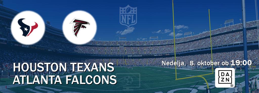 Houston Texans in Atlanta Falcons v živo na DAZN. Prenos tekme bo v nedelja,  8. oktober ob  19:00