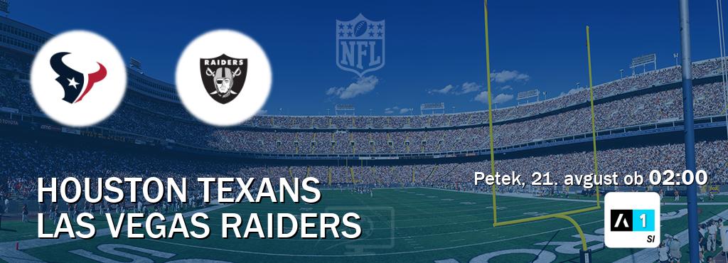Prenos tekme med Houston Texans in Las Vegas Raiders v živo na Arena Sport 1 (petek, 21. avgust ob 02:00 uri). Prenos tekme med Houston Texans in Las Vegas Raiders v živo na Arena Sport 1 (petek, 21. avgust ob 02:00 uri).