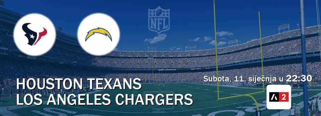 Izravni prijenos utakmice Houston Texans i Los Angeles Chargers pratite uživo na Arena Sport 2 (subota, 11. siječnja u  22:30).