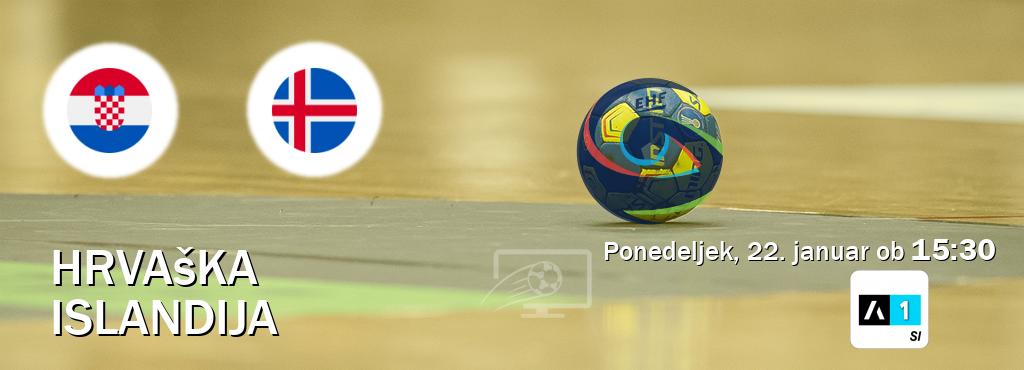 Hrvaška in Islandija v živo na Arena Sport 1. Prenos tekme bo v ponedeljek, 22. januar ob  15:30
