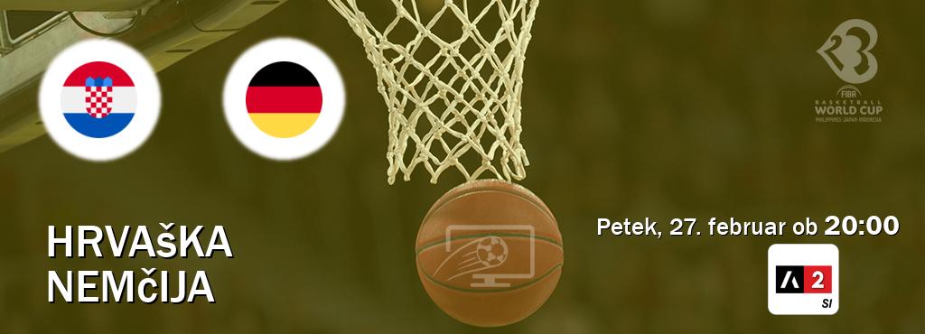 Hrvaška in Nemčija v živo na Arena Sport 2. Prenos tekme bo v petek, 27. februar ob  20:00
