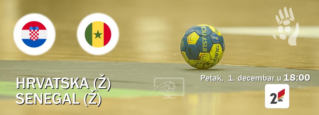 Izravni prijenos utakmice Hrvatska (Ž) i Senegal (Ž) pratite uživo na TVCG 2 (petak,  1. decembar u  18:00).
