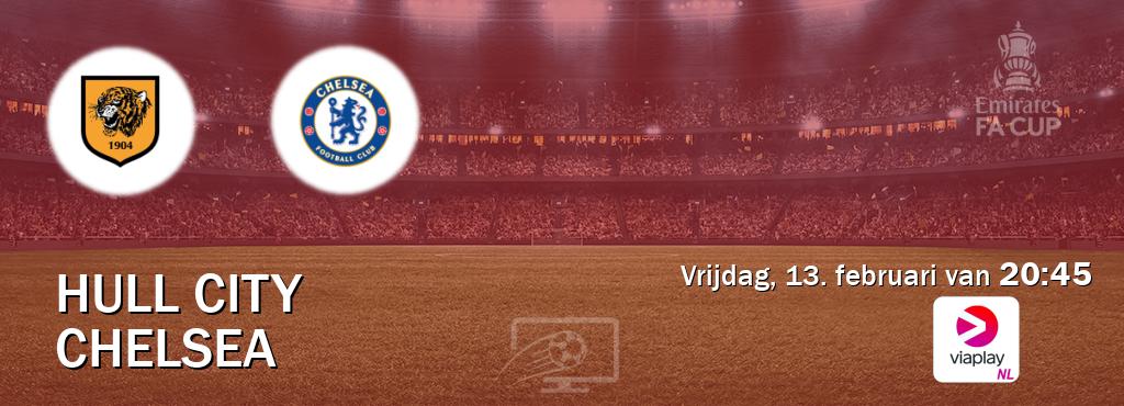 Wedstrijd tussen Hull City en Chelsea live op tv bij Viaplay Nederland (vrijdag, 13. februari van  20:45).
