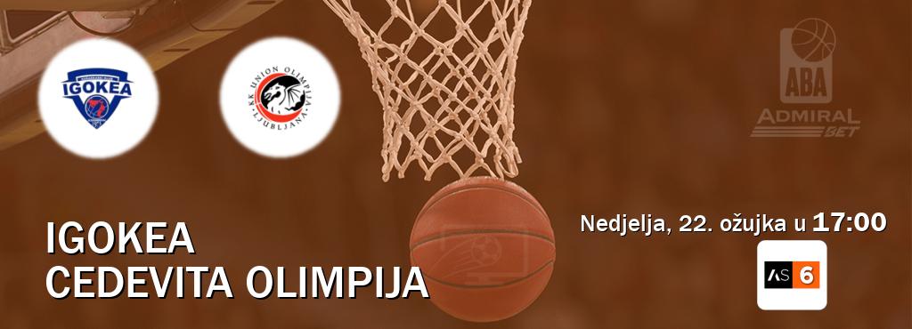 Izravni prijenos utakmice Igokea i Cedevita Olimpija pratite uživo na Arena Sport 6 (nedjelja, 22. ožujka u  17:00).