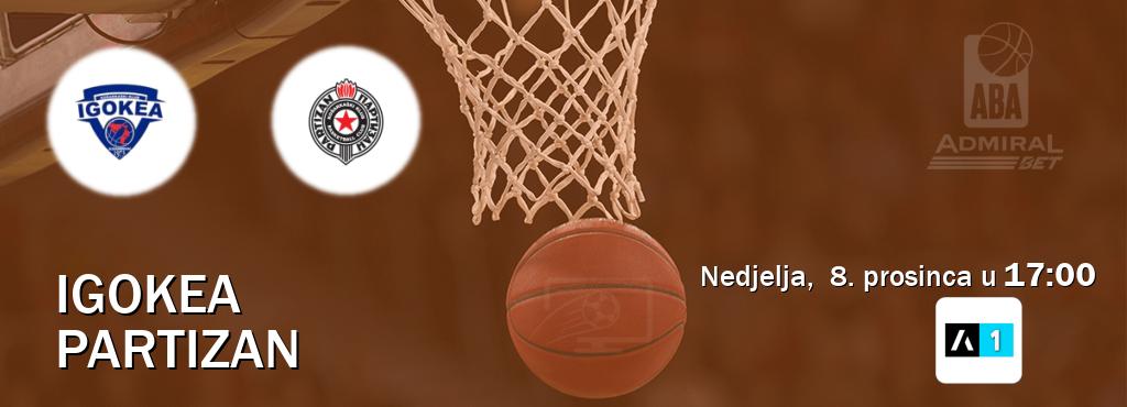 Izravni prijenos utakmice Igokea i Partizan pratite uživo na Arena Sport 1 (nedjelja,  8. prosinca u  17:00).