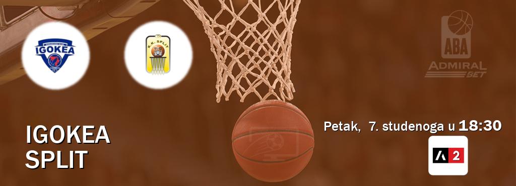 Izravni prijenos utakmice Igokea i Split pratite uživo na Arena Sport 2 (petak, 7. studenoga u 18:30). Izravni prijenos utakmice Igokea i Split pratite uživo na Arena Sport 2 (petak, 7. studenoga u 18:30).