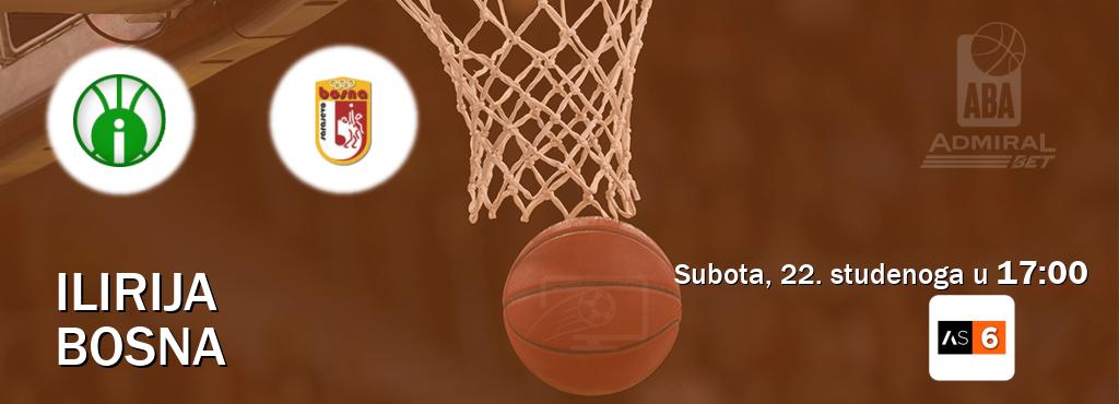 Izravni prijenos utakmice Ilirija i Bosna pratite uživo na Arena Sport 6 (subota, 22. studenoga u 17:00). Izravni prijenos utakmice Ilirija i Bosna pratite uživo na Arena Sport 6 (subota, 22. studenoga u 17:00).