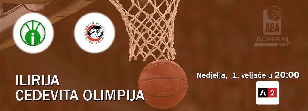 Izravni prijenos utakmice Ilirija i Cedevita Olimpija pratite uživo na Arena Sport 2 (nedjelja,  1. veljače u  20:00).