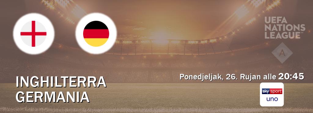Il match Inghilterra - Germania sarà trasmesso in diretta TV su Sky Sport Uno (ore 20:45)