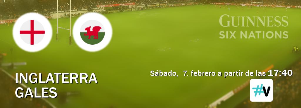 El partido entre Inglaterra y Gales será retransmitido por M+ Vamos (sábado,  7. febrero a partir de las  17:40).