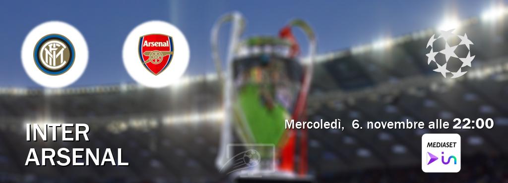 Il match Inter - Arsenal sarà trasmesso in diretta TV su Amazon Prime IT (ore 22:00)