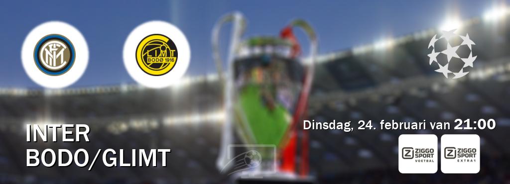 Wedstrijd tussen Inter en Bodo/Glimt live op tv bij Ziggo Sport, Ziggo Sport 5 (dinsdag, 24. februari van  21:00).