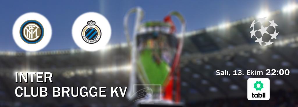 Karşılaşma Inter - Club Brugge KV Tabii'den canlı yayınlanacak (Salı, 13. Ekim  22:00).