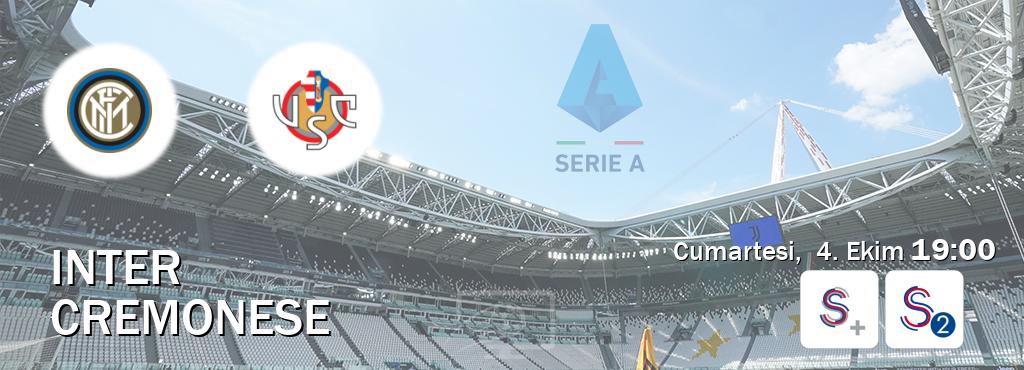 Karşılaşma Inter - Cremonese S Sport + ve S Sport 2'den canlı yayınlanacak (Cumartesi, 4. Ekim 19:00). Karşılaşma Inter - Cremonese S Sport + ve S Sport 2'den canlı yayınlanacak (Cumartesi, 4. Ekim 19:00).