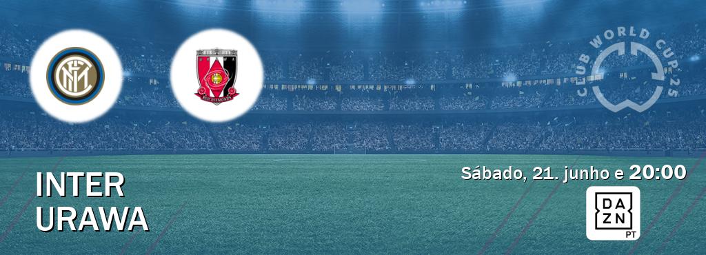 Jogo entre Inter e Urawa tem emissão DAZN (sábado, 21. junho e  20:00).