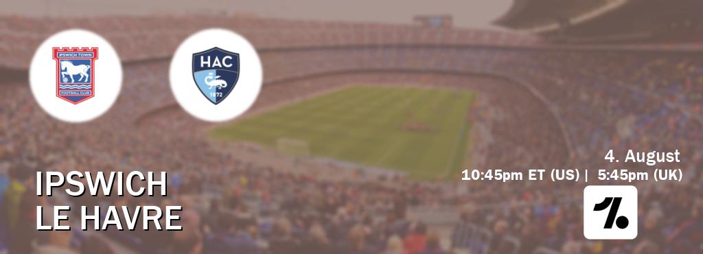 You can watch game live between Ipswich and Le Havre on OneFootball.
