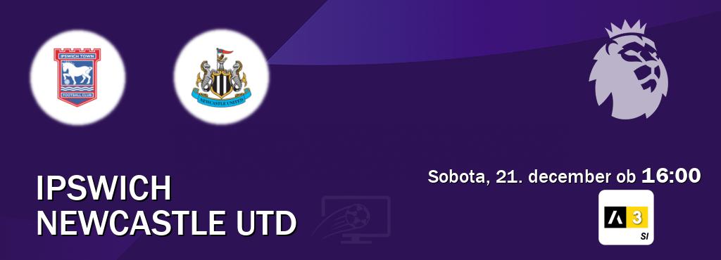 Ipswich in Newcastle Utd v živo na Arena Sport 3. Prenos tekme bo v sobota, 21. december ob  16:00