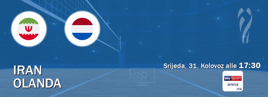 Il match Iran - Olanda sarà trasmesso in diretta TV su Sky Sport Arena (ore 17:30)