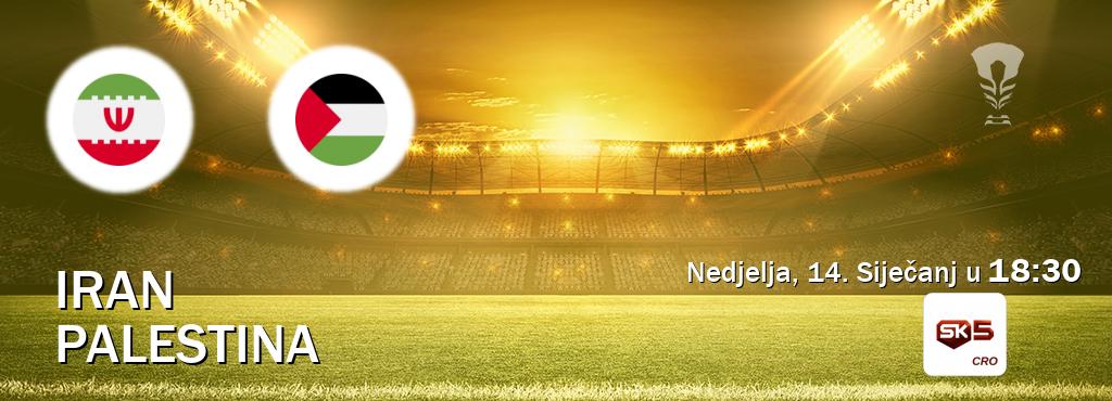 Izravni prijenos utakmice Iran i Palestina pratite uživo na Sportklub 5 (Nedjelja, 14. Siječanj u  18:30).