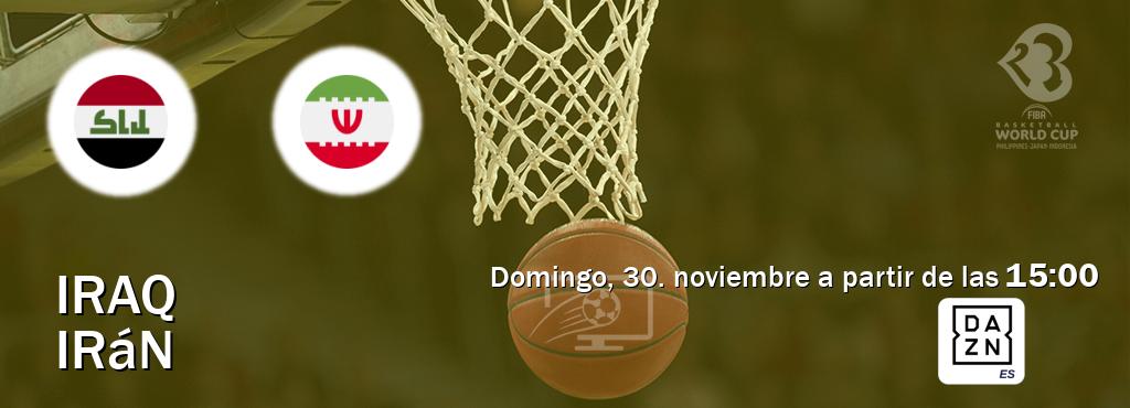El partido entre Iraq y Irán será retransmitido por DAZN España (domingo, 30. noviembre a partir de las 15:00). El partido entre Iraq y Irán será retransmitido por DAZN España (domingo, 30. noviembre a partir de las 15:00).