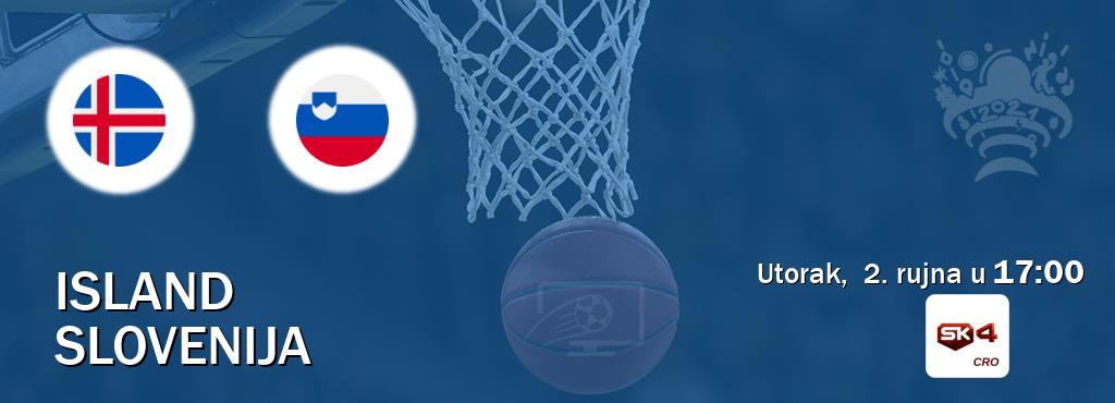 Izravni prijenos utakmice Island i Slovenija pratite uživo na Sportklub 4 (utorak, 2. rujna u 17:00). Izravni prijenos utakmice Island i Slovenija pratite uživo na Sportklub 4 (utorak, 2. rujna u 17:00).