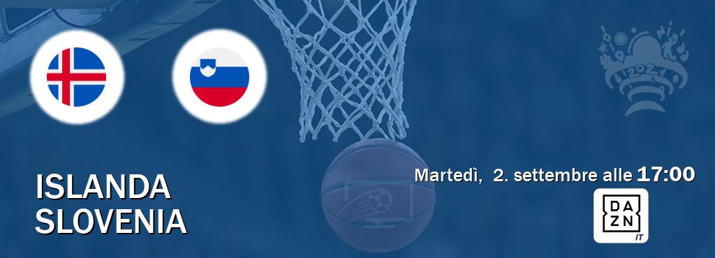 Il match Islanda - Slovenia sarà trasmesso in diretta TV su DAZN Italia (ore 17:00)