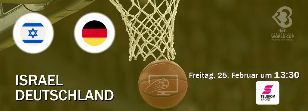 Das Spiel zwischen Israel und Deutschland wird am Freitag, 25. Februar um  13:30, live vom Magenta Sport übertragen.