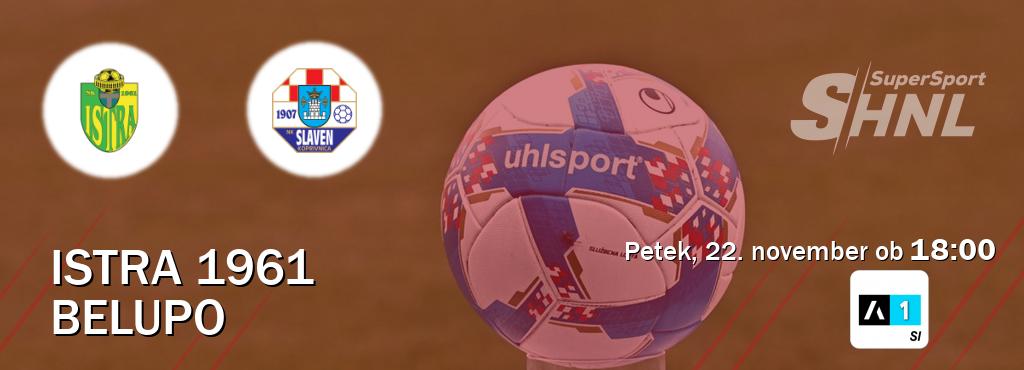 Istra 1961 in Belupo v živo na Arena Sport 1. Prenos tekme bo v petek, 22. november ob  18:00