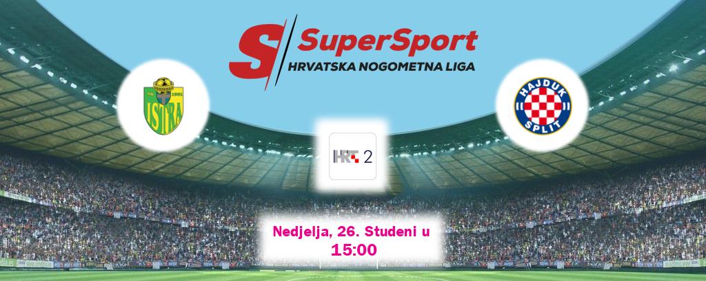 Izravni prijenos utakmice Istra 1961 i Hajduk Split pratite uživo na HTV2 (Nedjelja, 26. Studeni u  15:00).