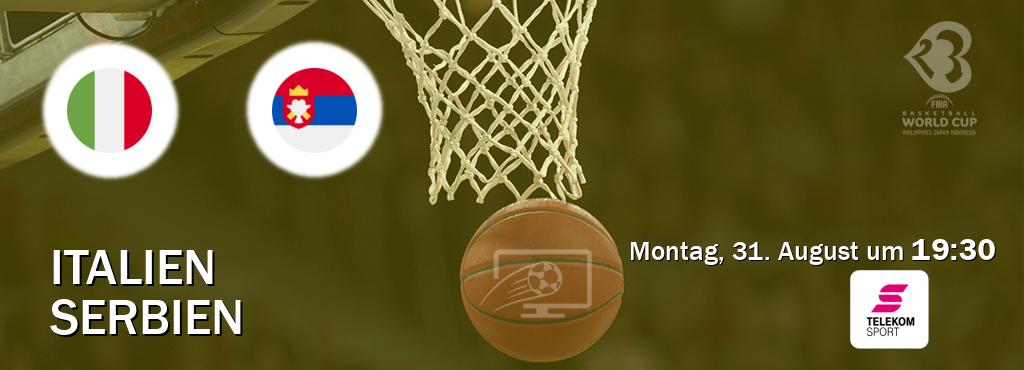 Das Spiel zwischen Italien und Serbien wird am Montag, 31. August um 19:30, live vom Magenta Sport übertragen. Das Spiel zwischen Italien und Serbien wird am Montag, 31. August um 19:30, live vom Magenta Sport übertragen.