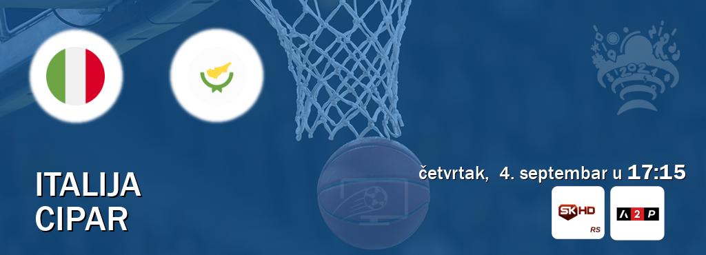 Izravni prijenos utakmice Italija i Cipar pratite uživo na Sportklub HD i Arena Premium 2 (četvrtak,  4. septembar u  17:15).