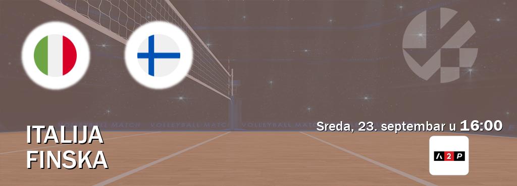 Izravni prijenos utakmice Italija i Finska pratite uživo na Arena Premium 2 (sreda, 23. septembar u  16:00).
