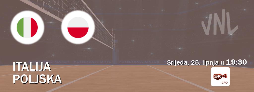 Izravni prijenos utakmice Italija i Poljska pratite uživo na Sportklub 4 (srijeda, 25. lipnja u 19:30). Izravni prijenos utakmice Italija i Poljska pratite uživo na Sportklub 4 (srijeda, 25. lipnja u 19:30).