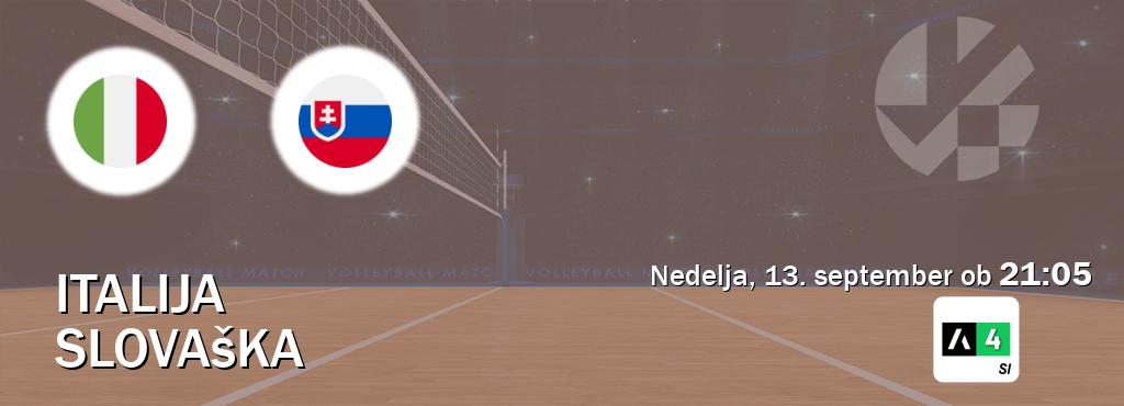 Ne zamudi prenosa tekme Italija - Slovaška v živo na Arena Sport 4.
