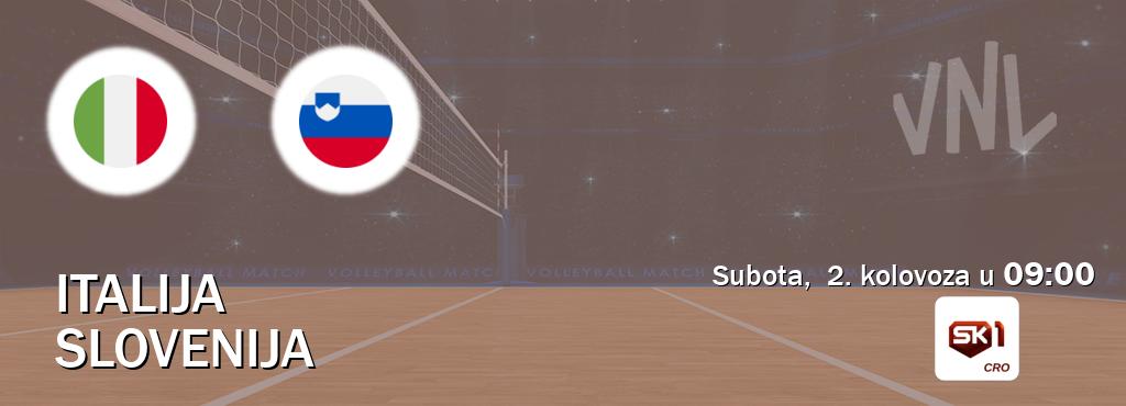 Izravni prijenos utakmice Italija i Slovenija pratite uživo na Sportklub 1 (subota, 2. kolovoza u 09:00). Izravni prijenos utakmice Italija i Slovenija pratite uživo na Sportklub 1 (subota, 2. kolovoza u 09:00).
