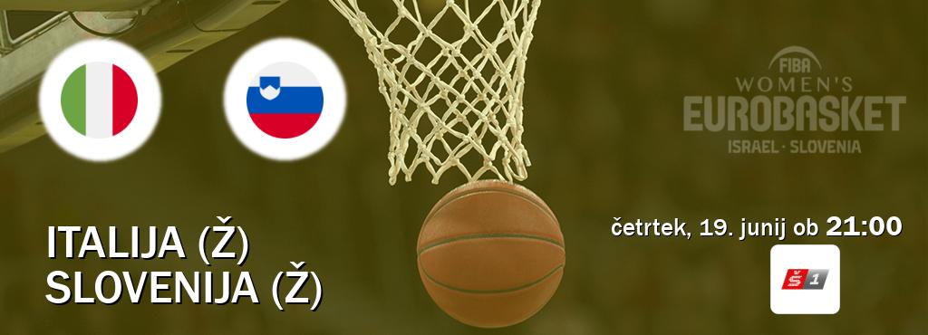 Dvoboj Italija (Ž) in Slovenija (Ž) s prenosom tekme v živo na Sport TV 1.