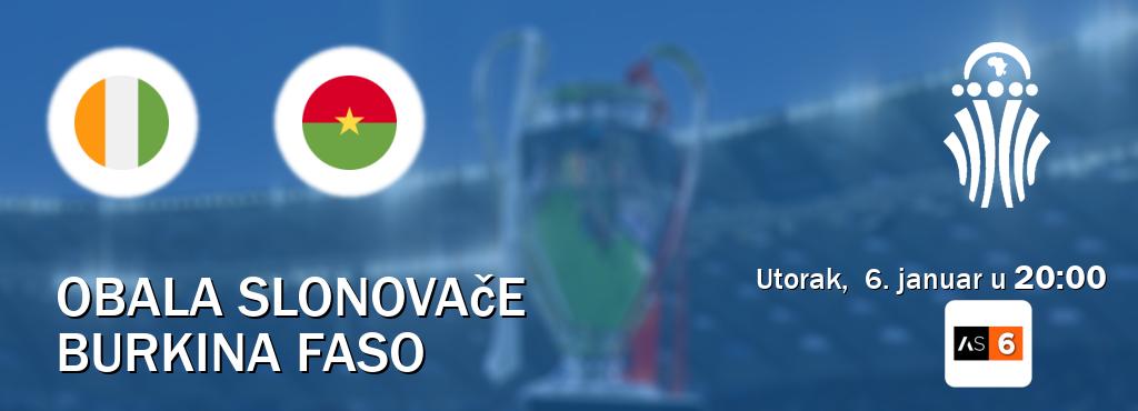 Izravni prijenos utakmice Obala Slonovače i Burkina Faso pratite uživo na Arena Sport 6 (utorak,  6. januar u  20:00).