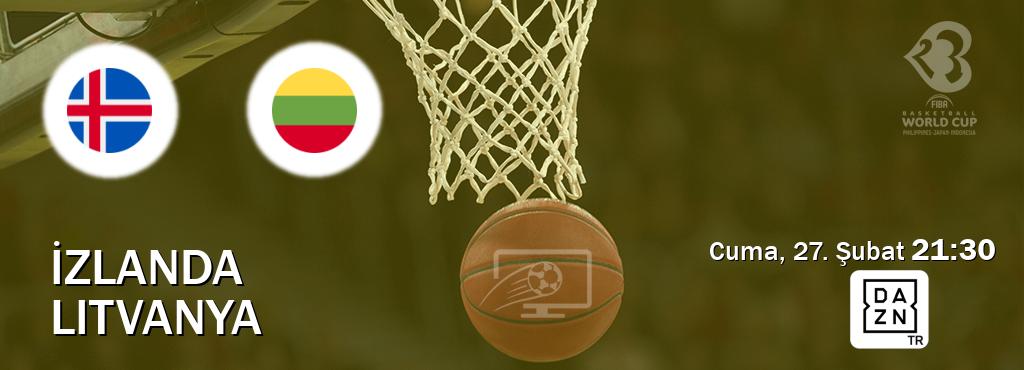 Karşılaşma İzlanda - Litvanya DAZN'den canlı yayınlanacak (Cuma, 27. Şubat  21:30).