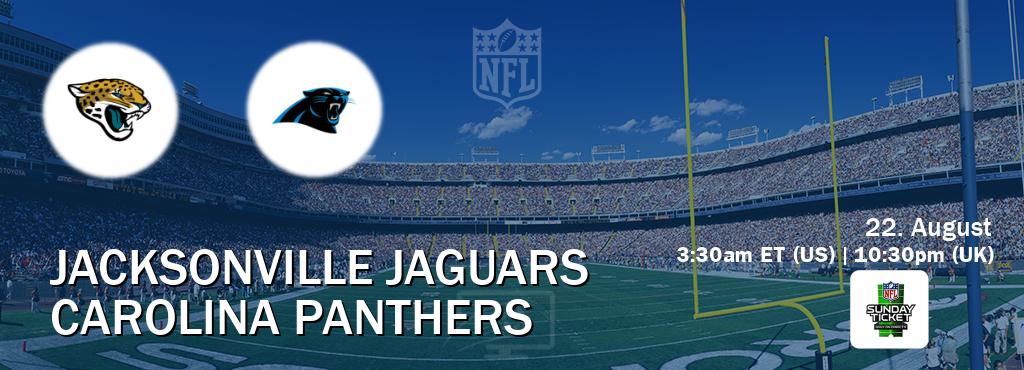 You can watch game live between Jacksonville Jaguars and Carolina Panthers on NFL Sunday Ticket(US).