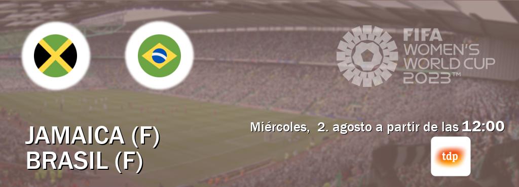 El partido entre Jamaica (F) y Brasil (F) será retransmitido por Teledeporte (miércoles,  2. agosto a partir de las  12:00).