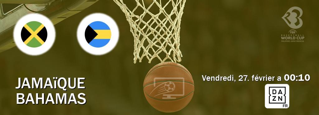 Match entre Jamaïque et Bahamas en direct à la DAZN (vendredi, 27. février a  00:10).