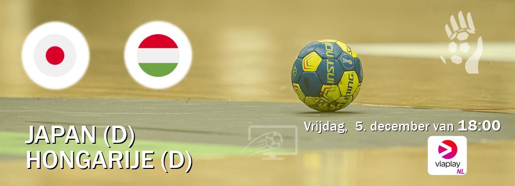 Wedstrijd tussen Japan (D) en Hongarije (D) live op tv bij Viaplay Nederland (vrijdag,  5. december van  18:00).