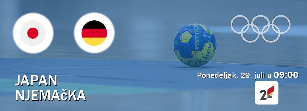 Izravni prijenos utakmice Japan i Njemačka pratite uživo na TVCG 2 (ponedeljak, 29. juli u  09:00).