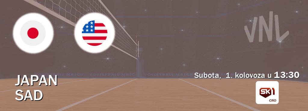 Izravni prijenos utakmice Japan i SAD pratite uživo na Sportklub 1 (subota,  1. kolovoza u  13:30).