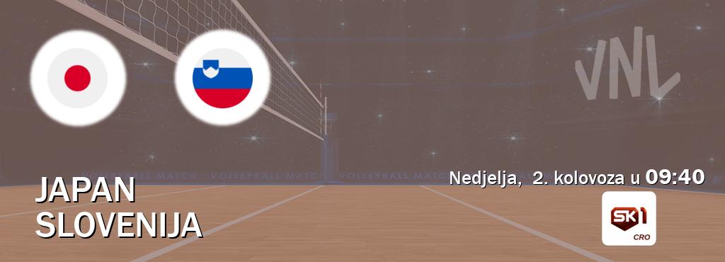 Izravni prijenos utakmice Japan i Slovenija pratite uživo na Sportklub 1 (nedjelja,  2. kolovoza u  09:40).