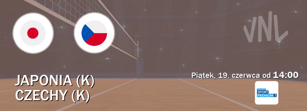 Gra między Japonia (K) i Czechy (K) transmisja na żywo w Polsat Sport Premium 3 (piątek, 19. czerwca od  14:00).