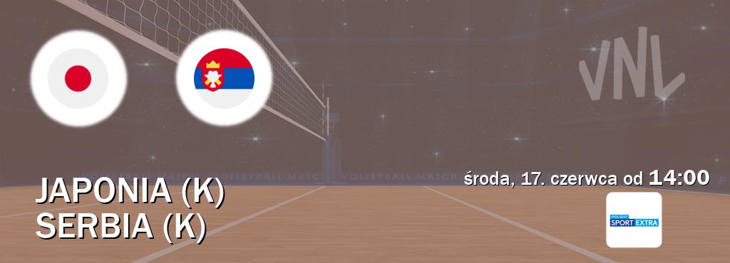 Gra między Japonia (K) i Serbia (K) transmisja na żywo w Polsat Sport Extra (środa, 17. czerwca od 14:00). Gra między Japonia (K) i Serbia (K) transmisja na żywo w Polsat Sport Extra (środa, 17. czerwca od 14:00).