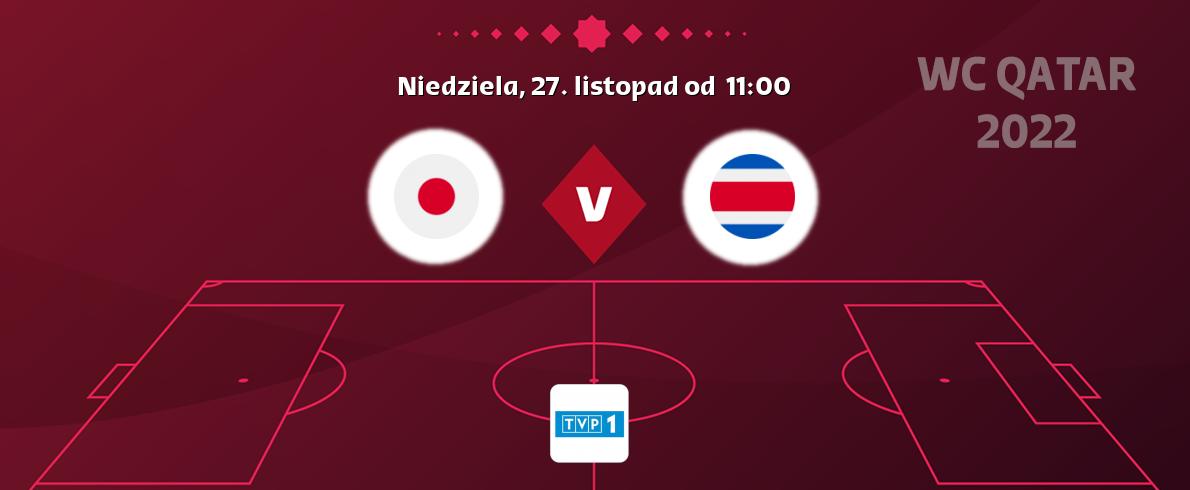 Gra między Japonia i Kostaryka transmisja na żywo w TVP 1 (niedziela, 27. listopad od  11:00).