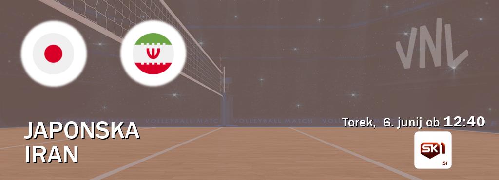 Dvoboj Japonska in Iran s prenosom tekme v živo na Sportklub 1.