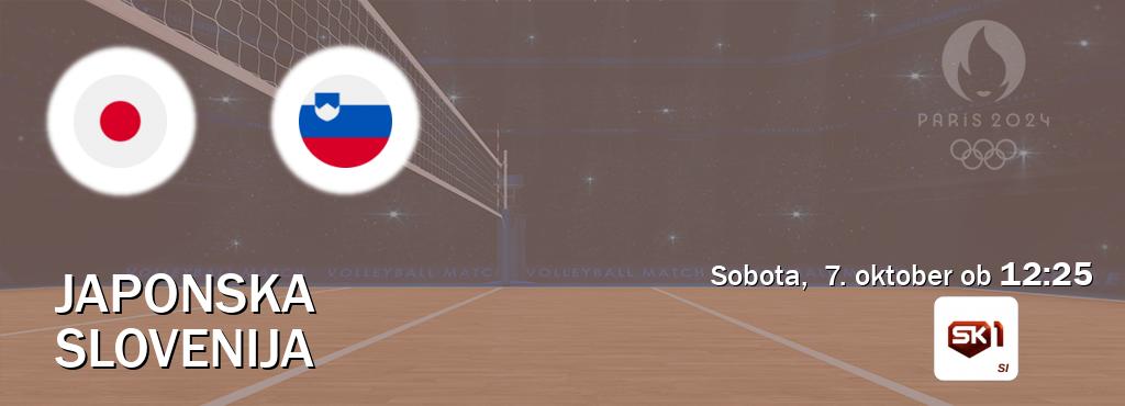 Prenos tekme med Japonska in Slovenija v živo na Sportklub 1 (sobota,  7. oktober ob  12:25 uri).